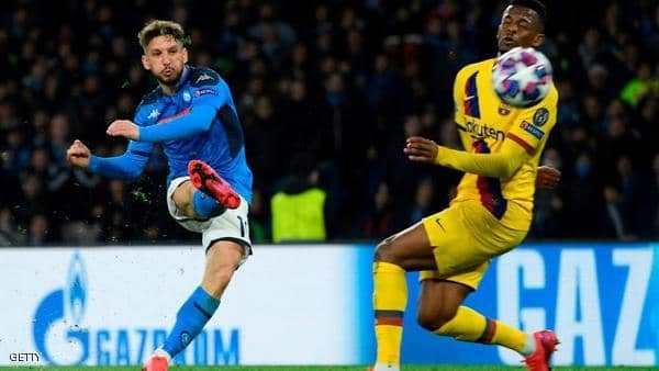 The star of Naples enters history from the “Barcelona Gate”