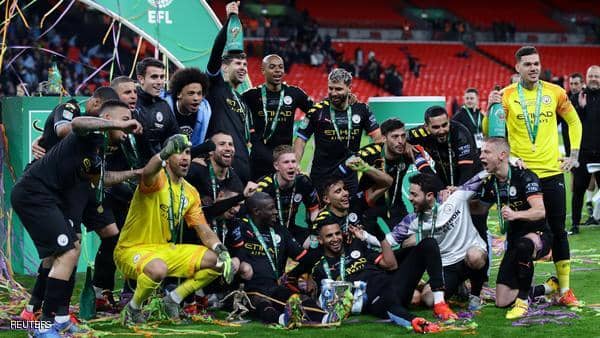 Manchester City crowned the English League Cup title