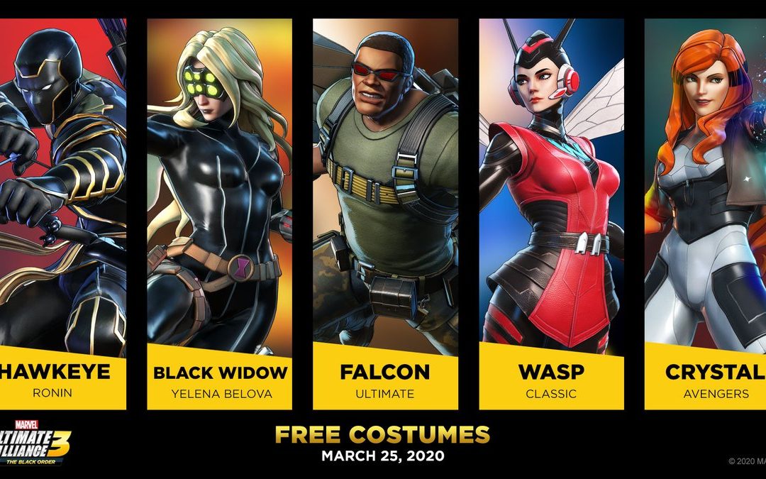 New costume characters for Marvel Ultimate Alliance 3: The Black Order are revealed