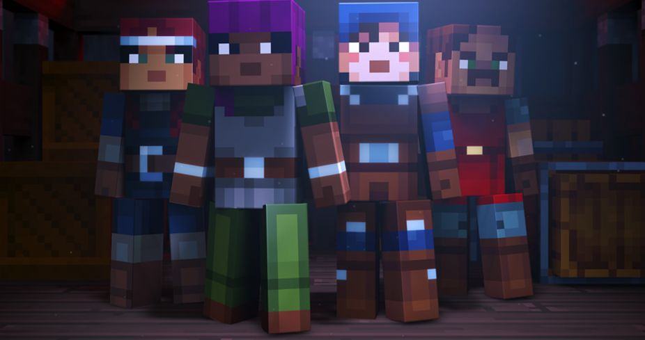 Minecraft Dungeons get a short play clip
