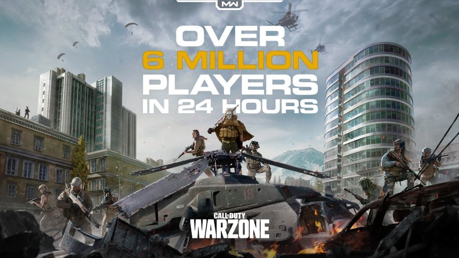 Over 6 million players fought the Call of Duty: Warzone game in the first 24 hours