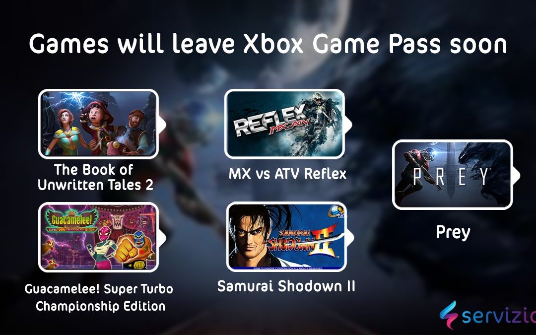 These games will leave Xbox Game Pass soon