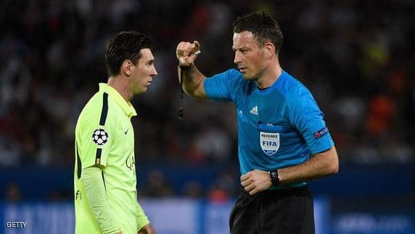 English referee: Messi made me change the way refereeing matches