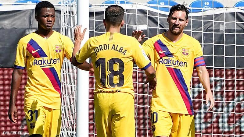 Barcelona bid farewell to the five-year-old La Liga .. Messi top scorer