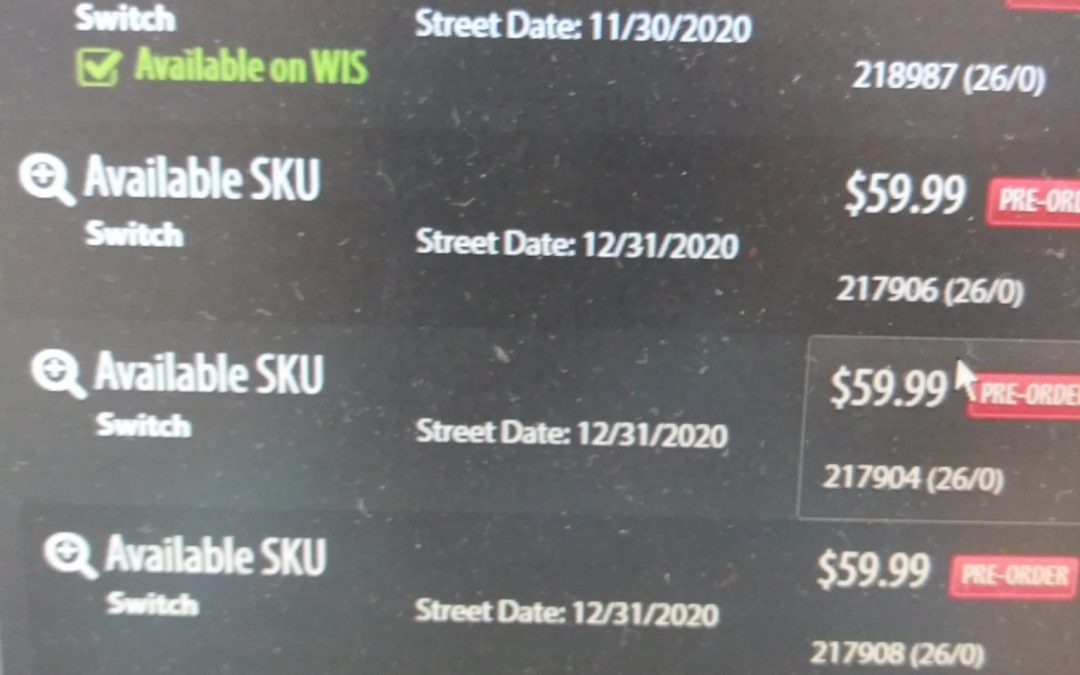 Monitor a new set of undeclared games for the Switch via the GameStop database