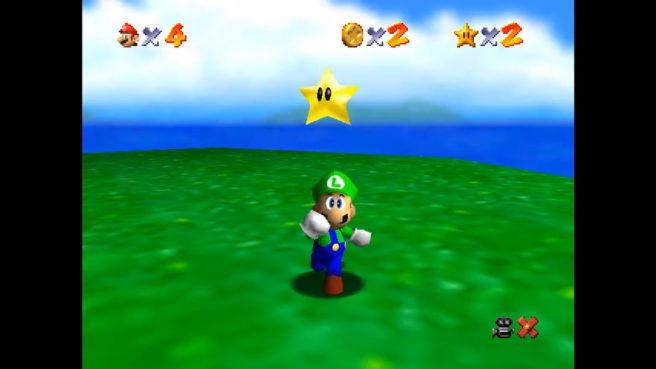 24 years after the release of Super Mario 64, Luigi’s character model was found in-game!