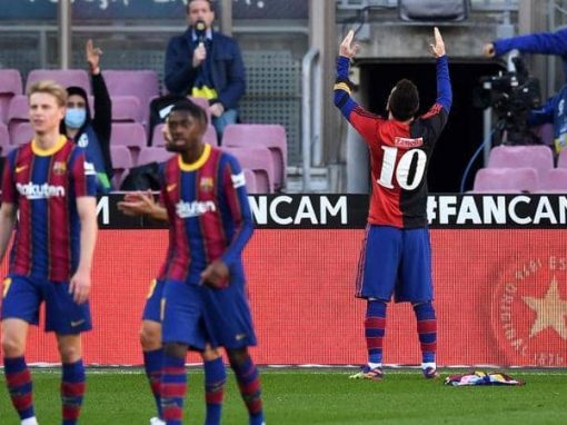 In pictures, Messi remembers Maradona with his “joint jersey”