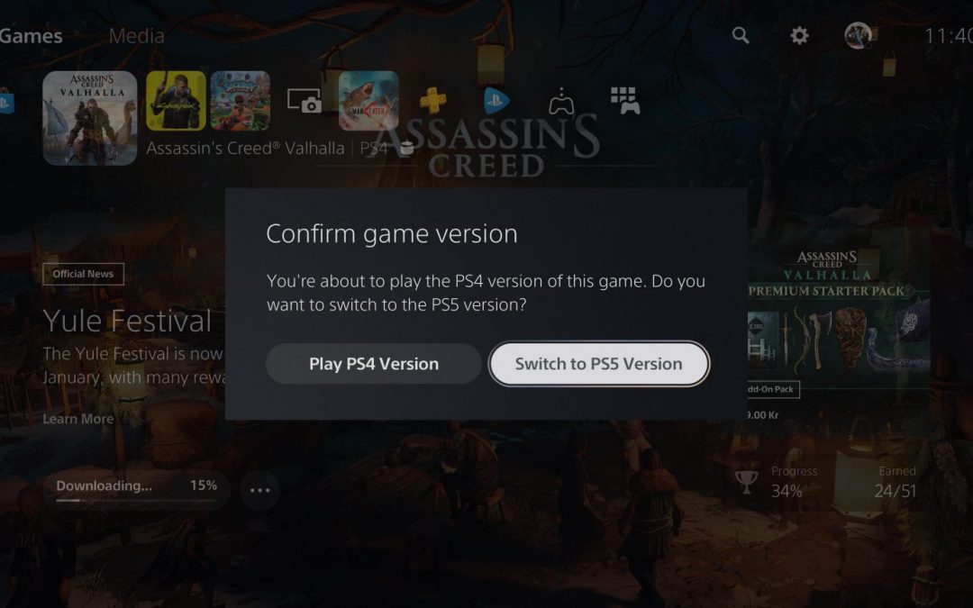 The new PS5 update warns gamers if they are running the PS4 version of the games