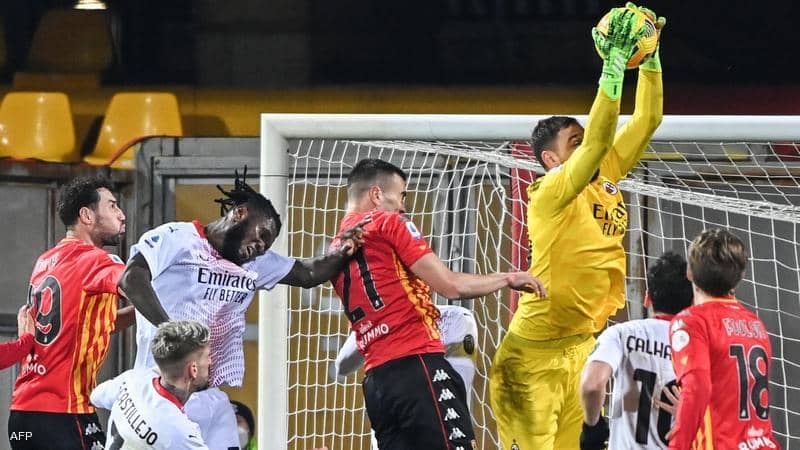 Milan regain the top spot by winning against BenVento