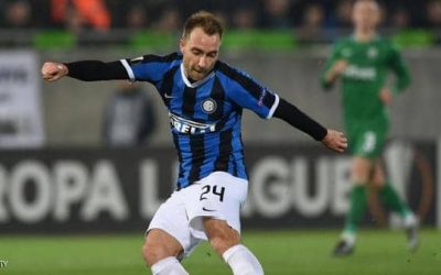 Eriksen scores his first goal for Inter .. and Ajax loses