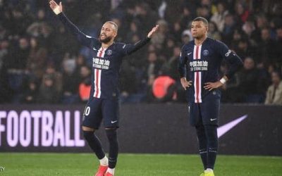 A “fiery” banner from Saint Germain supporters against Neymar, Mbappe, and Silva