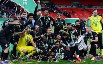 Manchester City crowned the English League Cup title