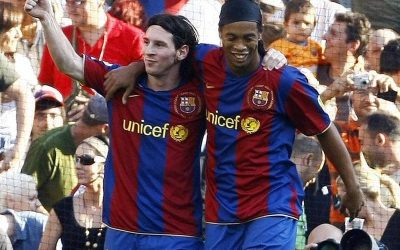 Trying to get him out of prison … Messi interferes to save Ronaldinho