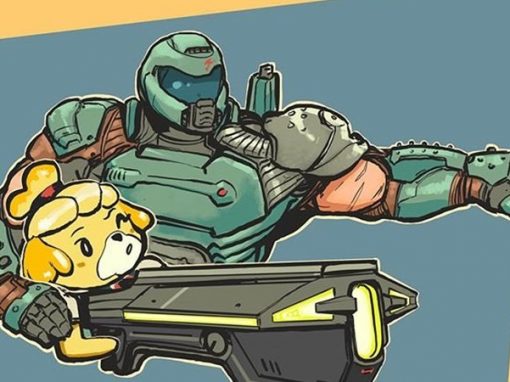 Animal Crossing characters play DOOM music in a fan show
