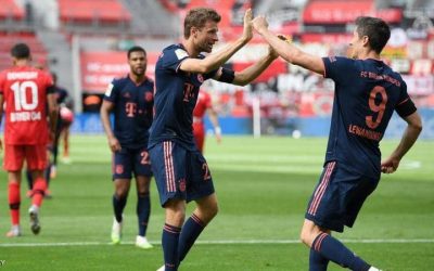 Bayern miss Levandowski and Muller in front of Mönchengladbach