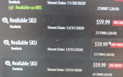 Monitor a new set of undeclared games for the Switch via the GameStop database