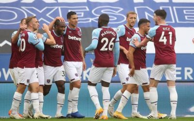 West Ham United beat Leicester City with three goals