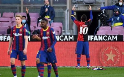 In pictures, Messi remembers Maradona with his “joint jersey”