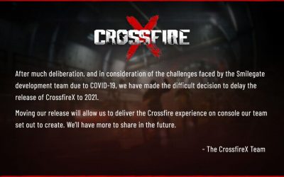 Crossfire X postponed to 2021