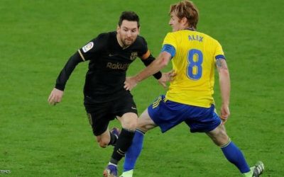 Barcelona suffered a surprise defeat in Cadiz after a fatal mistake from Stigen