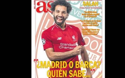 Salah on the cover of a Spanish newspaper … and a talk about Barcelona or Real Madrid